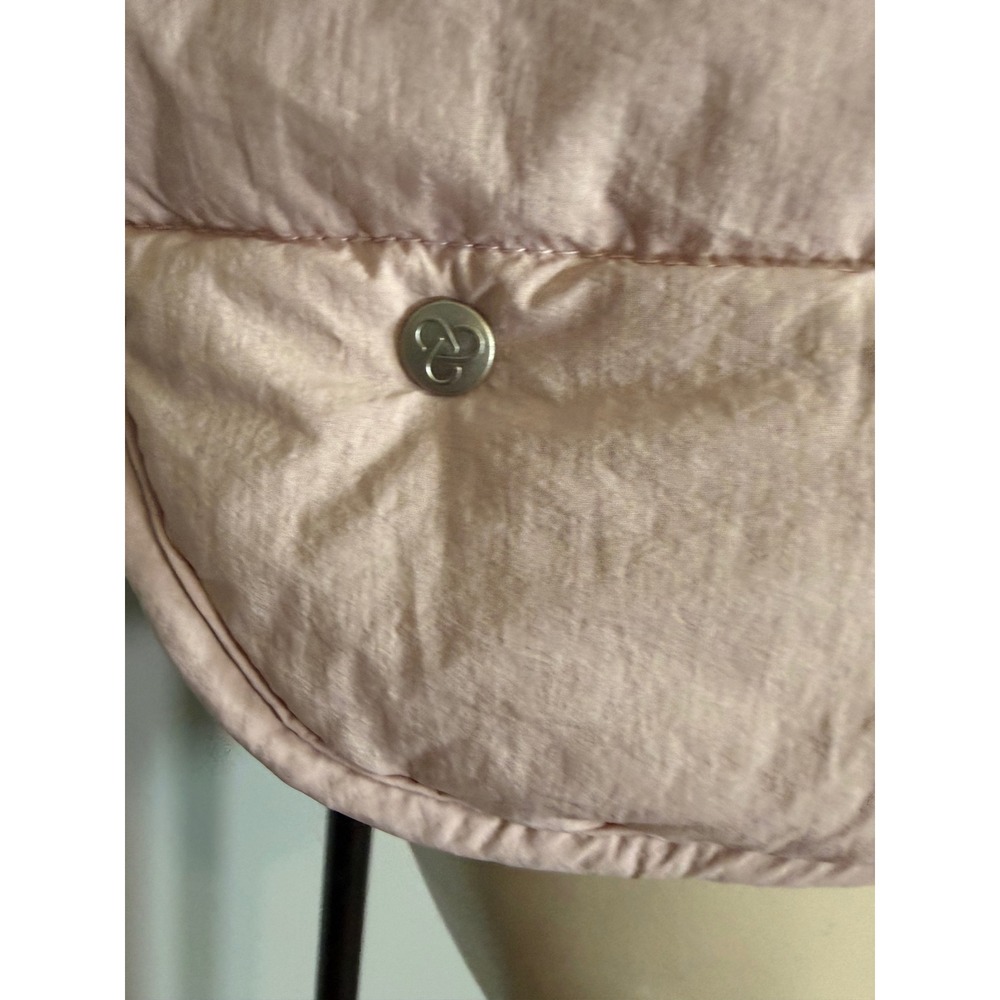 Zella Womens Puffer Vest Blush Pink Quilted Full Zip Sleeveless Jacket Medium - Picture 4 of 6